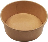 Eco-Craze - Kraft PE-Lined Paper Container - Round - 500ml - SB-500K Eco-Craze - Kraft PE-Lined Paper Container - Round - 500ml - SB-500K
