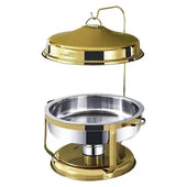 Kesgi - Chafing Dish Round - Hanging Cover - Gold - LS-RGH-8L Kesgi - Chafing Dish Round - Hanging Cover - Gold - LS-RGH-8L