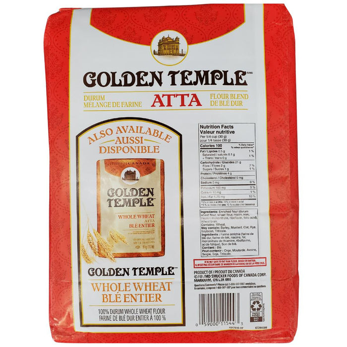 CLR - Golden Temple - Durum Atta - Red bag - 9kg