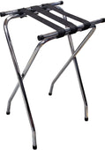 Folding Tray Stand - Chrome Plated Steel Folding Tray Stand - Chrome Plated Steel