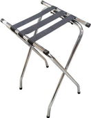 Folding Tray Stand - Chrome Plated Steel Folding Tray Stand - Chrome Plated Steel