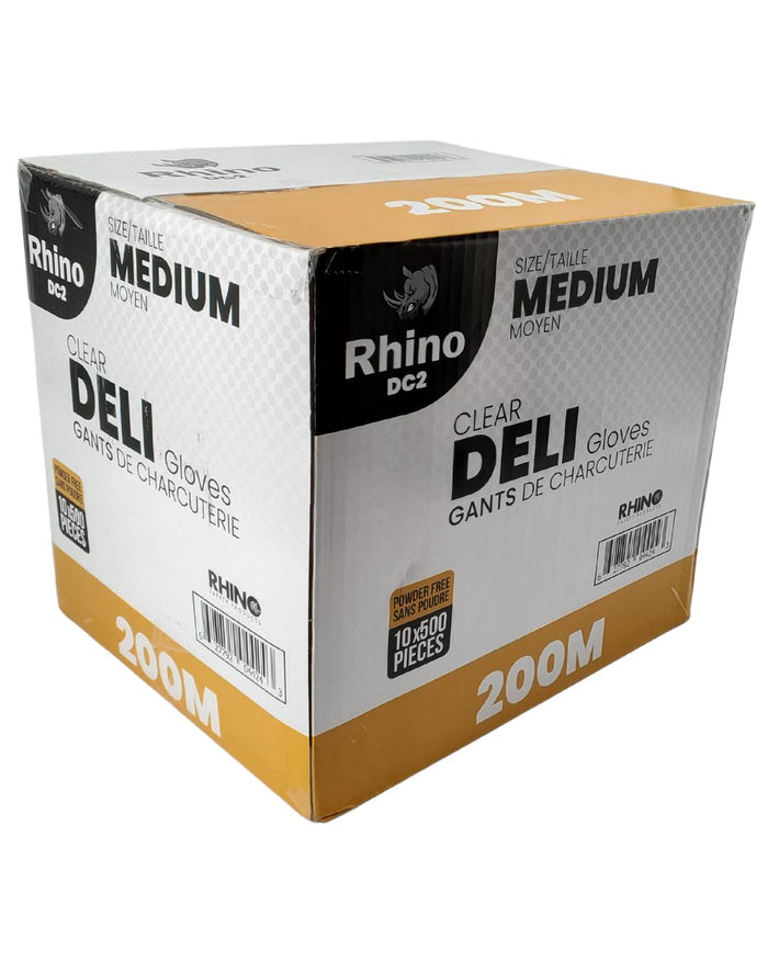 Rhino - DC2 - Clear Deli Gloves - Medium - 200M