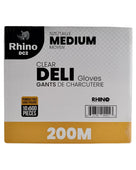 Rhino - DC2 - Clear Deli Gloves - Medium - 200M Rhino - DC2 - Clear Deli Gloves - Medium - 200M