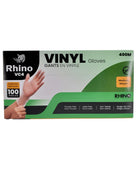 Rhino - VC4 - Clear Vinyl Gloves - Medium - 400M Rhino - VC4 - Clear Vinyl Gloves - Medium - 400M
