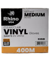 Rhino - VC4 - Clear Vinyl Gloves - Medium - 400M