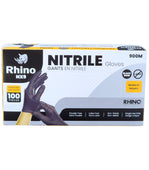 Rhino - NX9 - Black Nitrile Gloves - PF - Medium - 900M Rhino - NX9 - Black Nitrile Gloves - PF - Medium - 900M