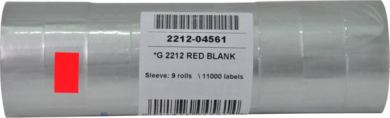 Garvey - Price Gun Label - Single Line - Large Digit - Red - G 2516-09541 (8/ Pk) Garvey - Price Gun Label - Single Line - Large Digit - Red - G 2516-09541 (8/ Pk)