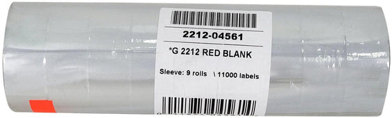 Garvey - Price Gun Label - Single Line - Red - G 2212-04561 Garvey - Price Gun Label - Single Line - Red - G 2212-04561
