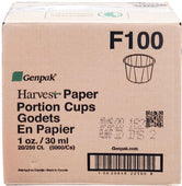 Genpak - Portion Cups - Paper - 1oz - F100 Genpak - Portion Cups - Paper - 1oz - F100