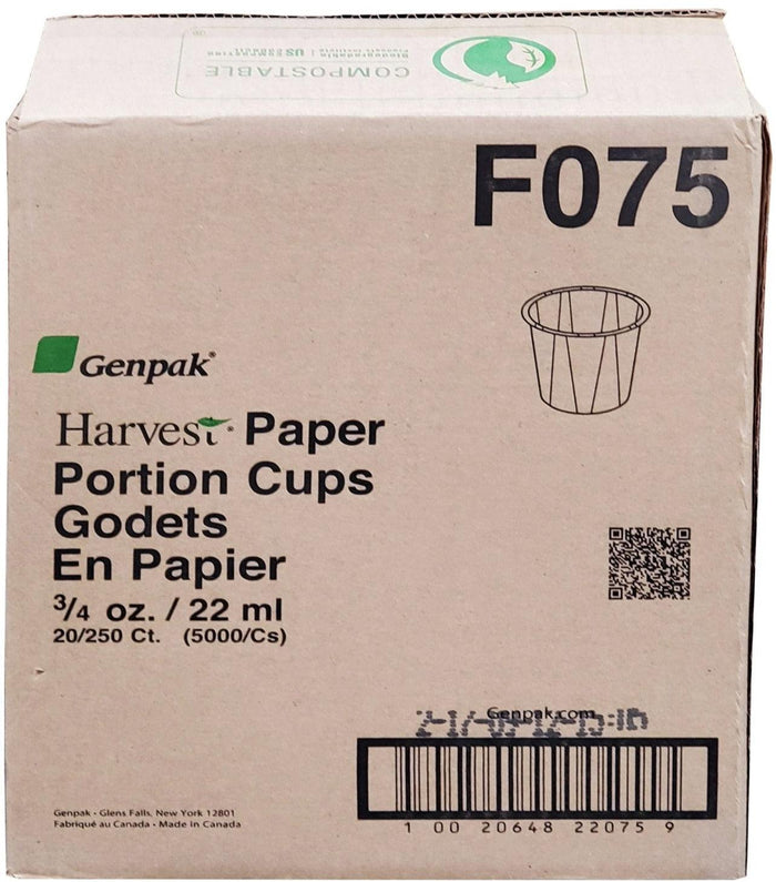 Genpak - Portion Cups - Paper - .75oz - F075