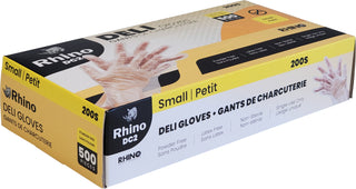 Rhino - DC2 - Clear Deli Gloves - Small - 200S Rhino - DC2 - Clear Deli Gloves - Small - 200S