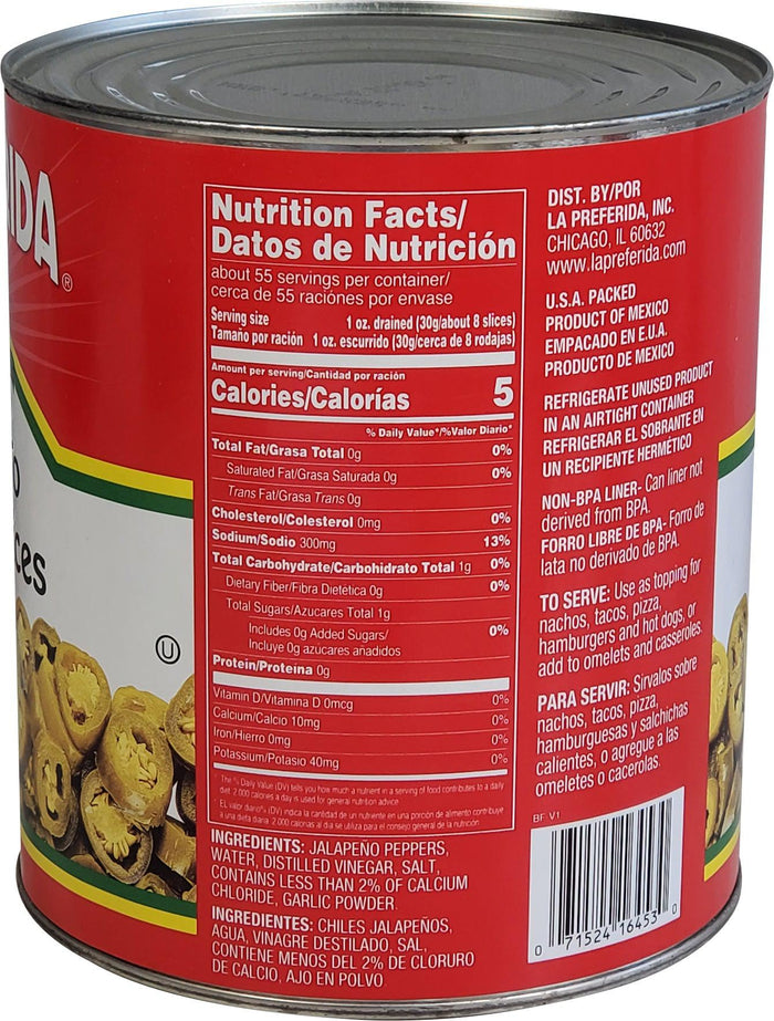 La Preferdia - Jalapeno Nacho Slices - Hot