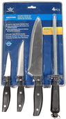 Heng Li Knife - Black Handle 4 Pcs Set Knife Heng Li Knife - Black Handle 4 Pcs Set Knife