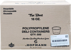 Hoffmann - Deli Container - Clear - 16oz - HT16-99A Hoffmann - Deli Container - Clear - 16oz - HT16-99A