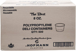 Hoffmann - Deli Container - Clear - 8oz - HT08-99A Hoffmann - Deli Container - Clear - 8oz - HT08-99A
