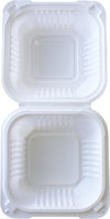 Eco-Craze MFPP Clamshell Container 6x6x2.6