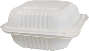 Eco-Craze MFPP Clamshell Container 6x6x2.6 Eco-Craze MFPP Clamshell Container 6x6x2.6