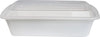 Value+ - 28oz Rectangle Plastic Container - White - Retail Pack