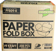 Eco-Craze - #9 Kraft Paper Fold Box - PFB09-K Eco-Craze - #9 Kraft Paper Fold Box - PFB09-K