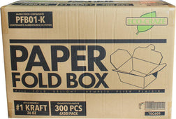 Eco-Craze - #1 Kraft Paper Fold Box - PFB01-K Eco-Craze - #1 Kraft Paper Fold Box - PFB01-K