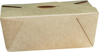Eco-Craze - #8 Kraft Paper Fold Box - PFB08-K Eco-Craze - #8 Kraft Paper Fold Box - PFB08-K