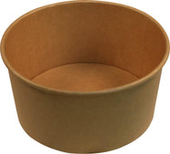 Eco-Craze - Kraft PE-Lined Paper Container - Round - 1000ml - SB-1000K Eco-Craze - Kraft PE-Lined Paper Container - Round - 1000ml - SB-1000K