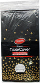 Table Cover - 54x108” Rectangular - Black Golden Dot Table Cover - 54x108” Rectangular - Black Golden Dot