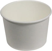 Morning Dew - 8 oz Paper Soup Container - White - 8SCW Morning Dew - 8 oz Paper Soup Container - White - 8SCW
