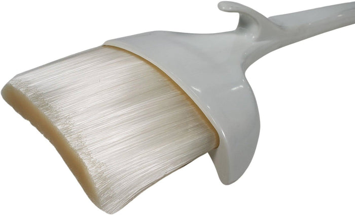 Pastry Brush - 3in Nylon Brush - Plastic Handle - Curved - J3931