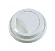 Morning Dew - Dome Sip Lid for 8 oz Tall Hot Paper Cups - White - 8DL-W Morning Dew - Dome Sip Lid for 8 oz Tall Hot Paper Cups - White - 8DL-W
