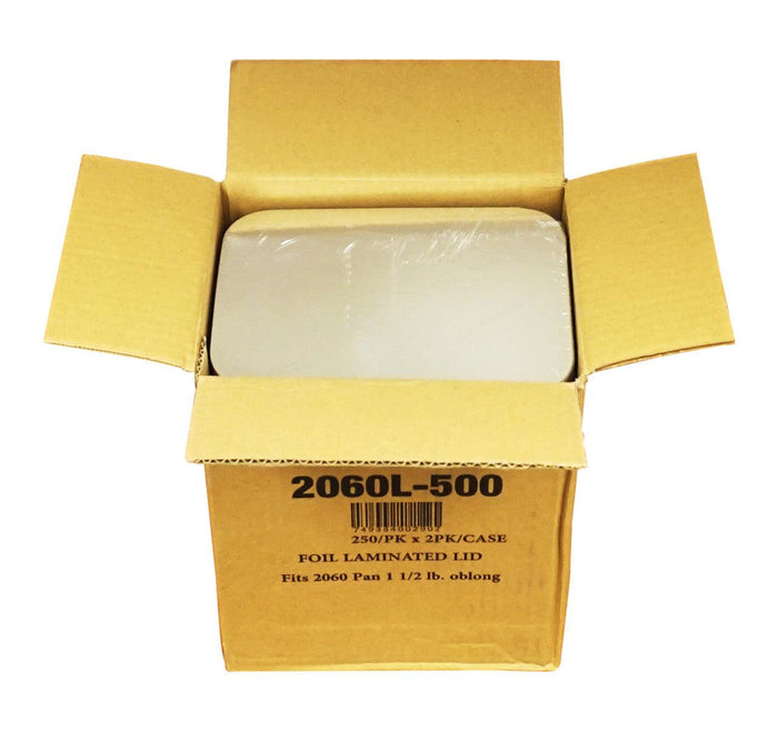 SO - HFA - 1 1/2 Lb Foil Laminated Lids - 2060L-500