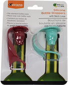 Luciano - 2-pc Silicone Bottle Stopper Luciano - 2-pc Silicone Bottle Stopper