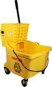 Spartano - 32L Mop Bucket with Side Press Wringer - Yellow - 4937 Spartano - 32L Mop Bucket with Side Press Wringer - Yellow - 4937