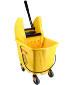 Spartano - 27L Mop Bucket with Down Press Wringer - Yellow - 4939 Spartano - 27L Mop Bucket with Down Press Wringer - Yellow - 4939