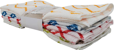 Microfibre - Multi-Purpose Cloth - 4 PCS - White Base - 40x60cm Microfibre - Multi-Purpose Cloth - 4 PCS - White Base - 40x60cm