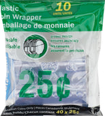 Plastic Coin Wrapper for $0.25 Coins Plastic Coin Wrapper for $0.25 Coins