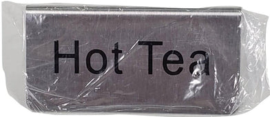 Omcan - Tent Sign - Hot Tea 3x1.5 Omcan - Tent Sign - Hot Tea 3x1.5