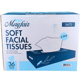 Mayfair - 2ply White Facial Tissue- 100 shts. - 5672 Mayfair - 2ply White Facial Tissue- 100 shts. - 5672