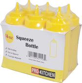 Pro-Kitchen - 16oz Squeeze Bottle - Standard - Yellow - QY410Y Pro-Kitchen - 16oz Squeeze Bottle - Standard - Yellow - QY410Y