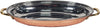 Copper Oval Entree Dish 700Ml Emboss Handle No3, 24X16cm