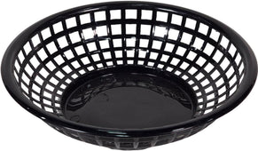 Plastic Fast Food Basket - Round - Black - AB-220 Plastic Fast Food Basket - Round - Black - AB-220