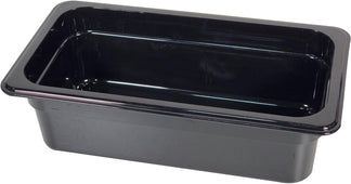 Poly Pan Black - 1/3 x 6 Poly Pan Black - 1/3 x 6