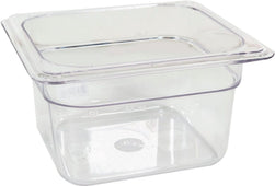 Poly Pan Clear - 1/6 x 4 Poly Pan Clear - 1/6 x 4