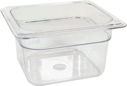 Poly Pan Clear - 1/6 x 4 Poly Pan Clear - 1/6 x 4