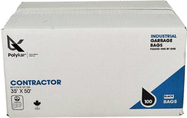 PolyKar Contractor - Garbage Bags - 2 ml - Black - 35 PolyKar Contractor - Garbage Bags - 2 ml - Black - 35