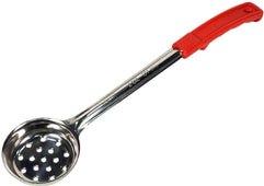 Portion Spoon - 2oz - Perforated - SS - Red Portion Spoon - 2oz - Perforated - SS - Red