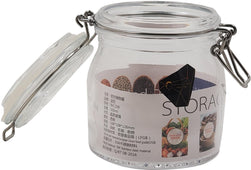 Pougine - 500ml Sealed Glass Storage Jar Pougine - 500ml Sealed Glass Storage Jar