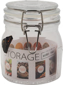 Pougine - 500ml Sealed Glass Storage Jar Pougine - 500ml Sealed Glass Storage Jar