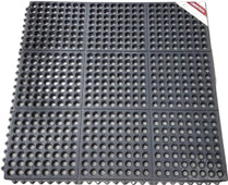 Pro-Kitchen - Black Rubber Anti-Fatigue Mat - 36''X36'' Pro-Kitchen - Black Rubber Anti-Fatigue Mat - 36''X36''