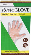 XC - Stellar/RestoGlove - LDPE Clear Deli Glove - X Large